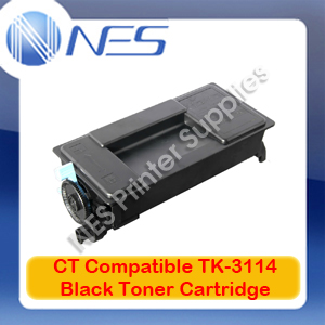 CT TK-3114 A-Grade Compatible BLACK Toner Cartridge for Kyocera FS4100DN (15.5K)